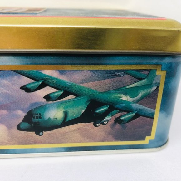 Vintage Collectible Advertising Tin – USAF – Air Force – 50th Anniversary Empty - Picture 5 of 11